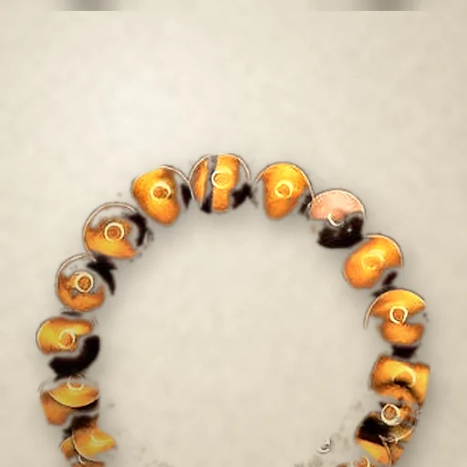 Tiger Eye beaded bracelet, photographed on warm paper
